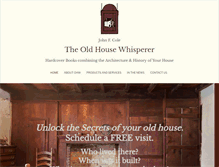 Tablet Screenshot of oldhousewhisperer.com